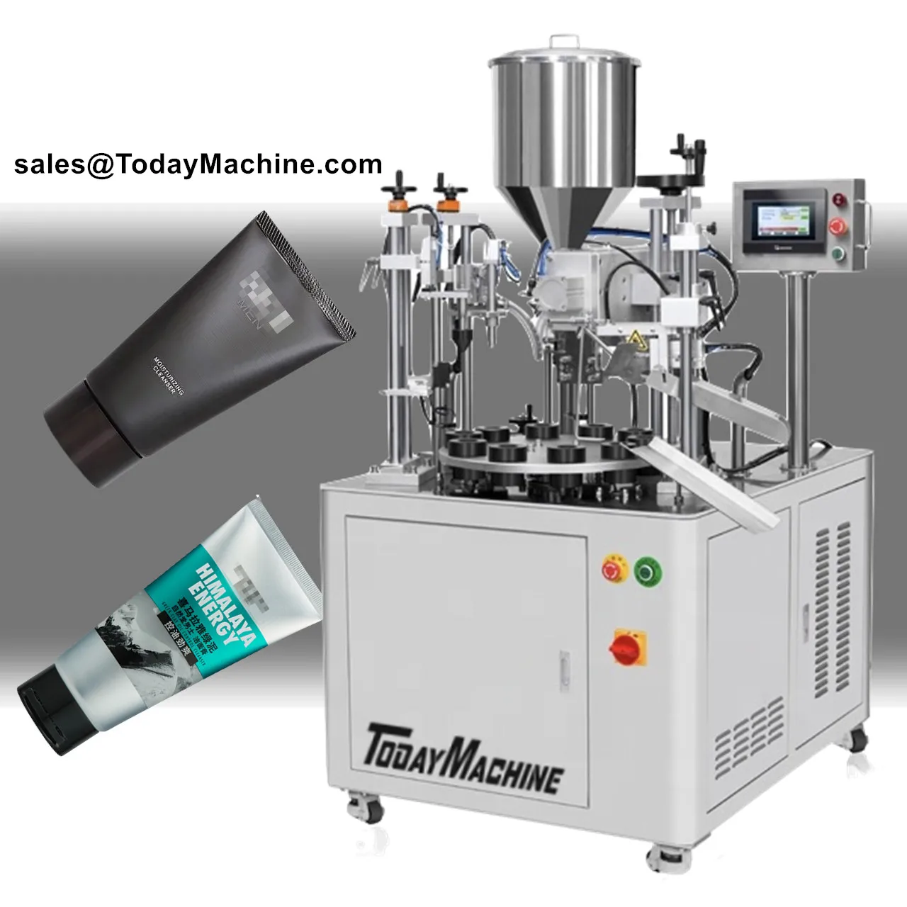 Automatic Aluminum Plastic Soft Tube Filling Sealing Machine For Hand Cream