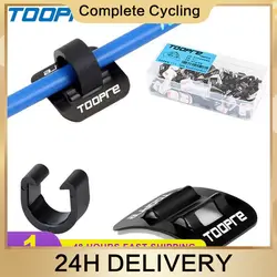 1/5/10PCS Bicycle C-Type Shift Brake Cable Buckle Organizer Aluminum Bike Oil Tube Fixed Clamp Adapter Stick-on Cable Clip