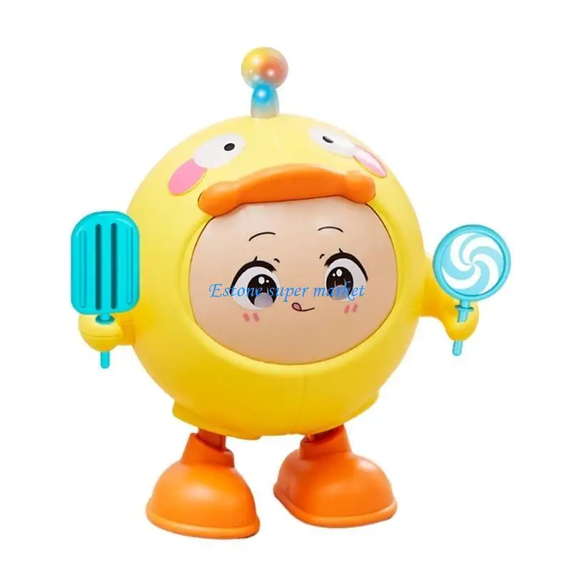 090B Portable Toy with Built in Music Module Swinging Robot Toy for Children Students