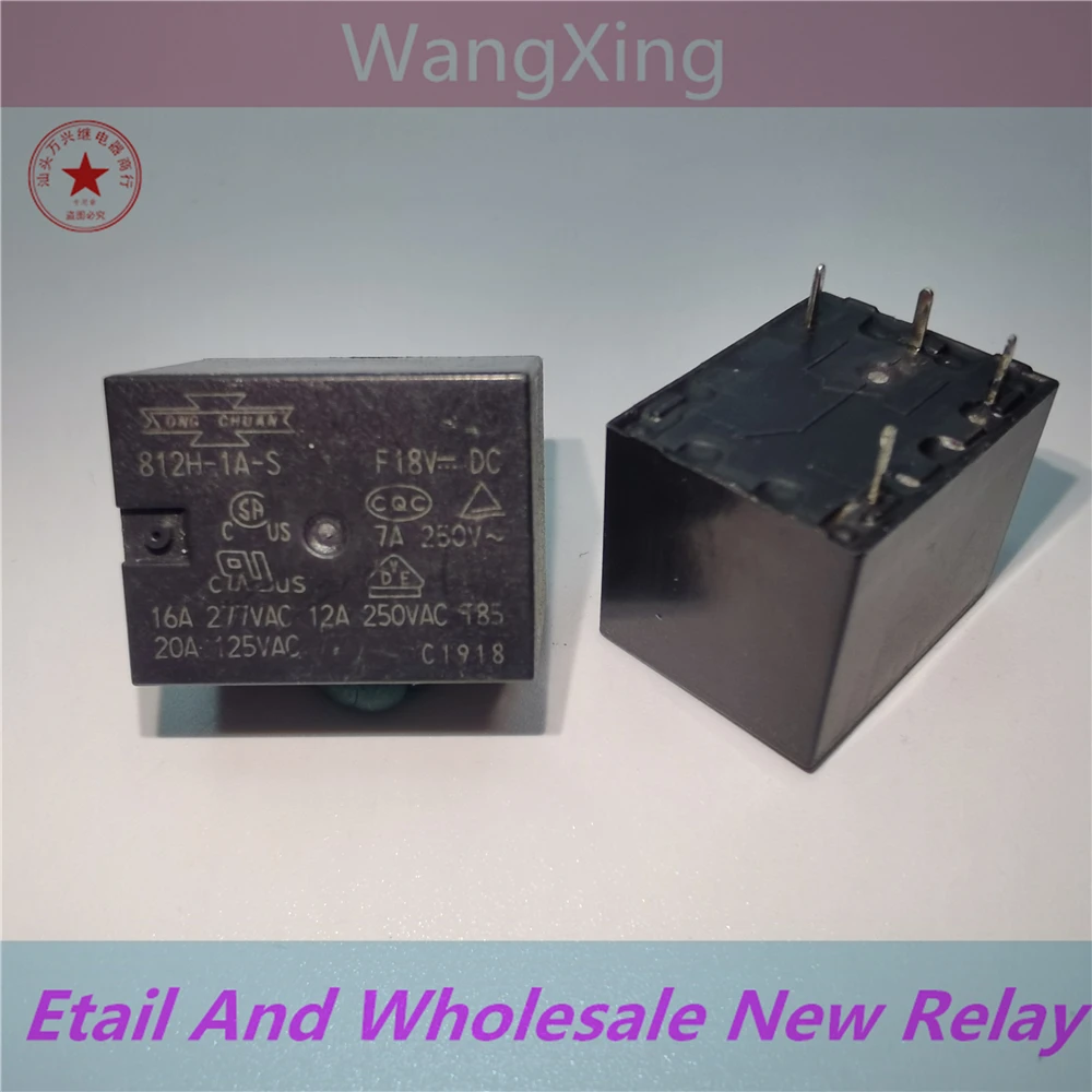 

812H-1A-S 18VDC Electromagnetic Power Relay 4 Pins