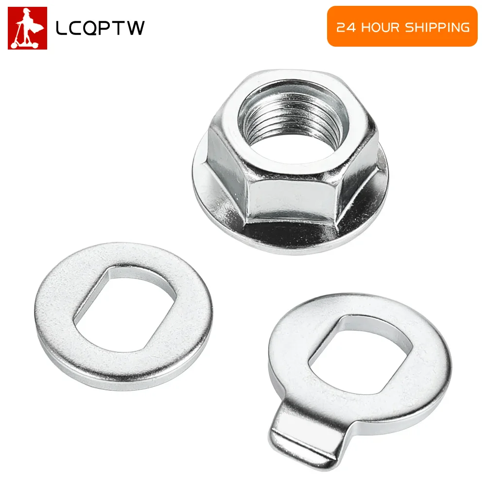 Engine Wheel Axle Lock Nut Lock Washer Fix Screws Replacement Accessories for Kukirin A1 Electric Scooter Motor Wheel Parts