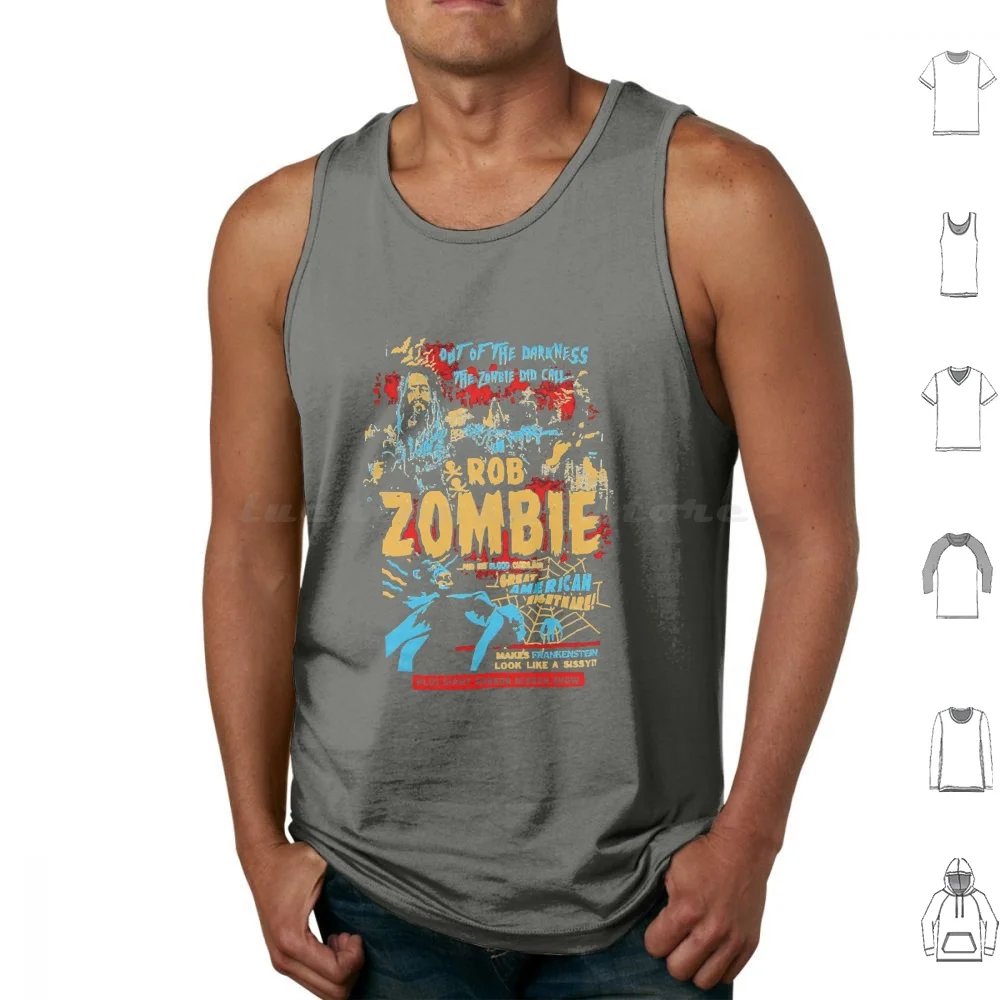Vintage Sid Haig Gift Movie Fans Tank Tops Print Cotton Vintage Sid Haig Movie Fans Captain Spaulding House Of 1000