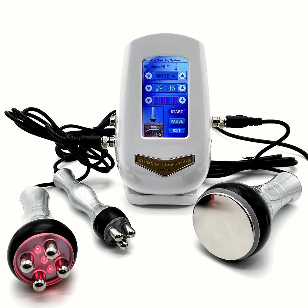 40K Ultrasonic Cavitation RF Slimming Machine 3 In 1 RF Skin Care Tighten Anti-wrinkle Body Weight Loss Device