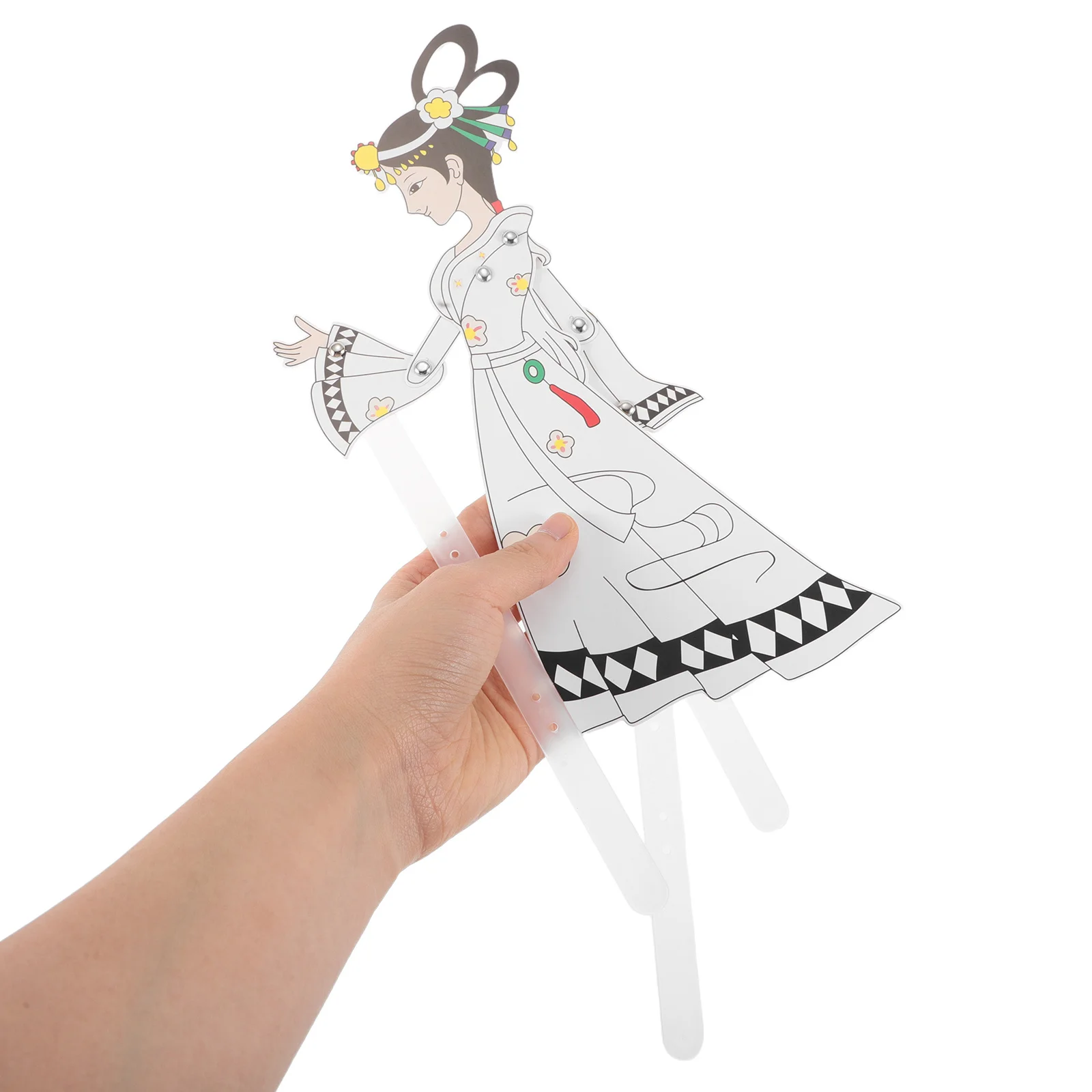 ชุดหุ่นเงา 4 ชิ้น: งานฝีมือตัวละครแบบดั้งเดิมของจีนสำหรับเด็ก งานศิลปะทำมือ กิจกรรมสร้างสรรค์ ตกแต่ง