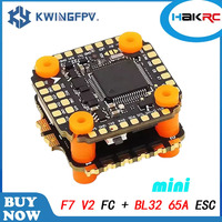 Hakrc F722 V2 Mini Flight Control  20x20mm F7 FC With  Mini BL32 65A 4in1 ESC DShot150/300/600/1200 PWM For RC FPV Racing Drone