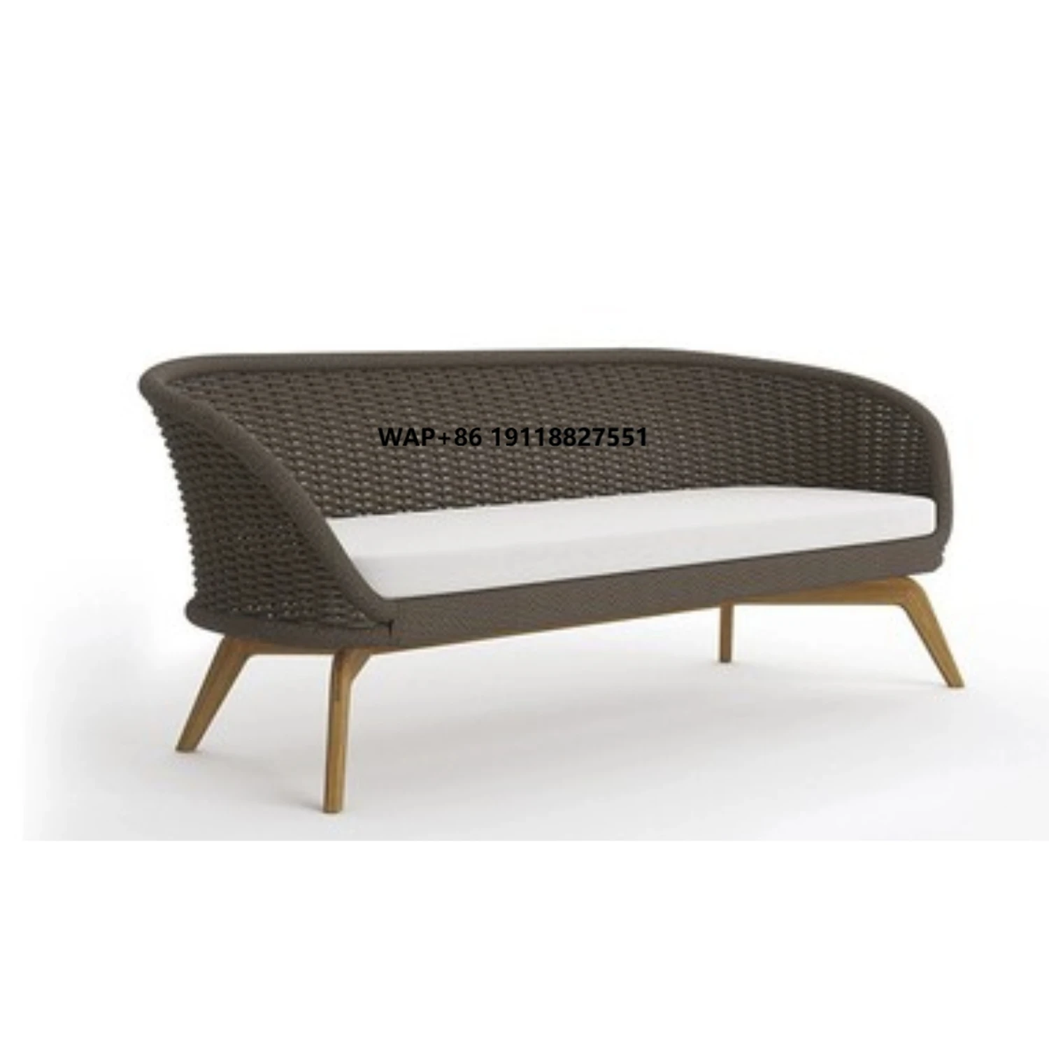 الجملة مخصصة حديقة الأرائك الأثاث الروطان حديقة الأثاث مجموعة أريكة حديقة معاصرة مع كراسي وطاولة في الهواء الطلق #1