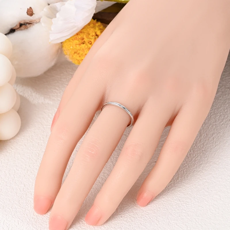 2026 Neuer 925 Sterling Silber Stern-Mond Dünner Ring Minimalistischer Ring Funkelnder Zirkon-Ring für Frauen Mädchen Geburtstag Schmuck Geschenke – Detail 4