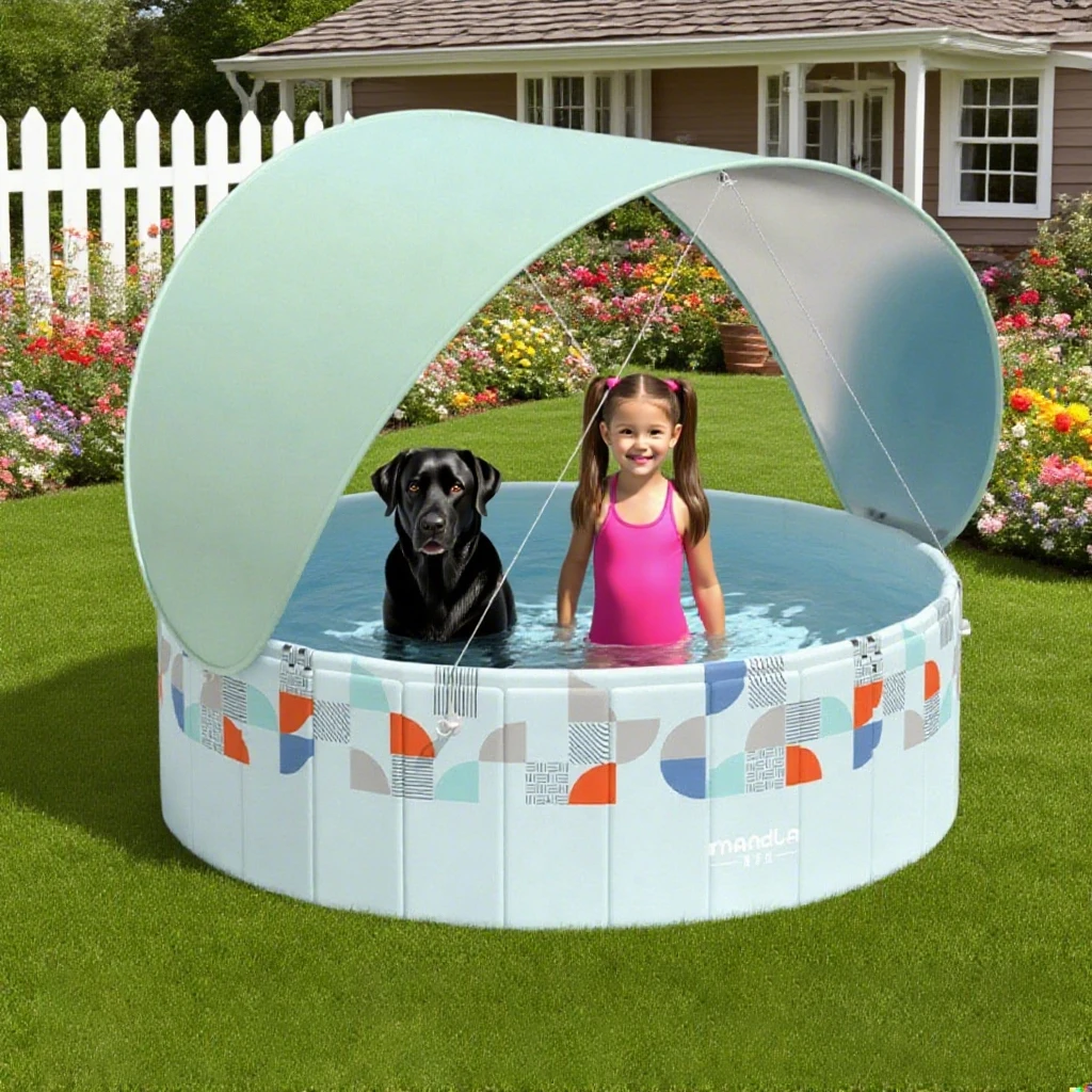 Piscina grande de 1,2/1,6 M, piscinas con marco plegable para la familia, juegos acuáticos de verano no inflables para exteriores, resistentes al desgaste y engrosados