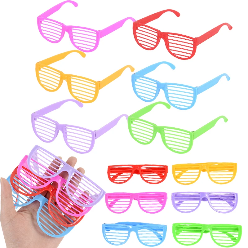 

10/20Pcs Shutter Shades Glasses Neon Color Plastic Glasses for Kids Favors Birthday Party Props Fillers Toys Gift 6 Colors