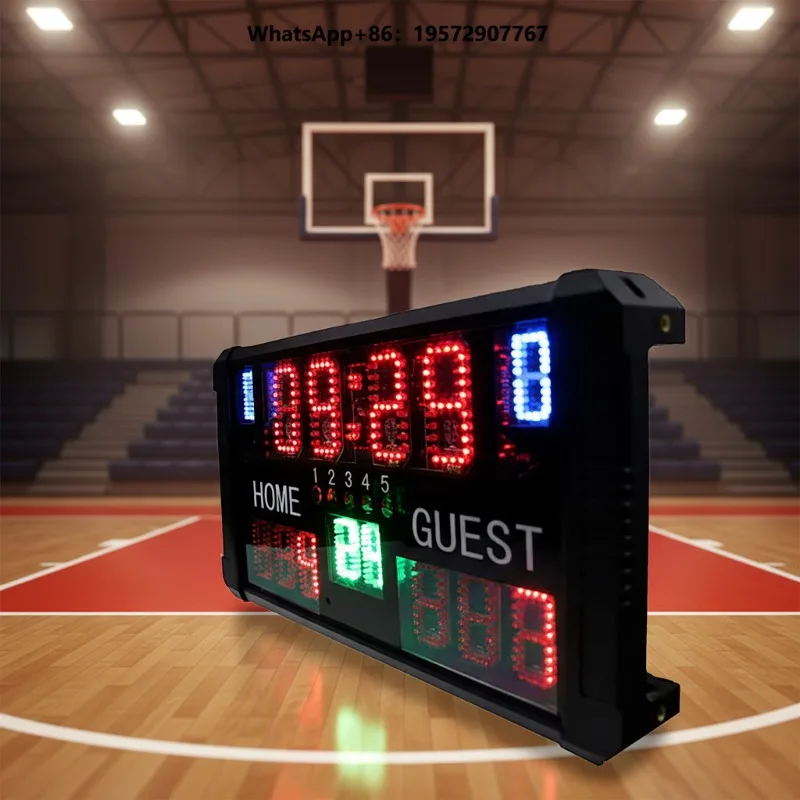 Electronic Scoreboard Professional Sports Match Timer Remote Control Digital Scoring Clock for Indoor Club Arena