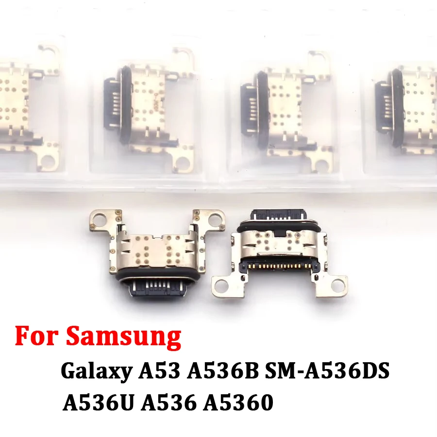 10Pcs Charger Dock Port Usb Charging Connector Plug Type C Jack Contact For Samsung Galaxy A53 A536B SM-A536DS A536U A536 A5360