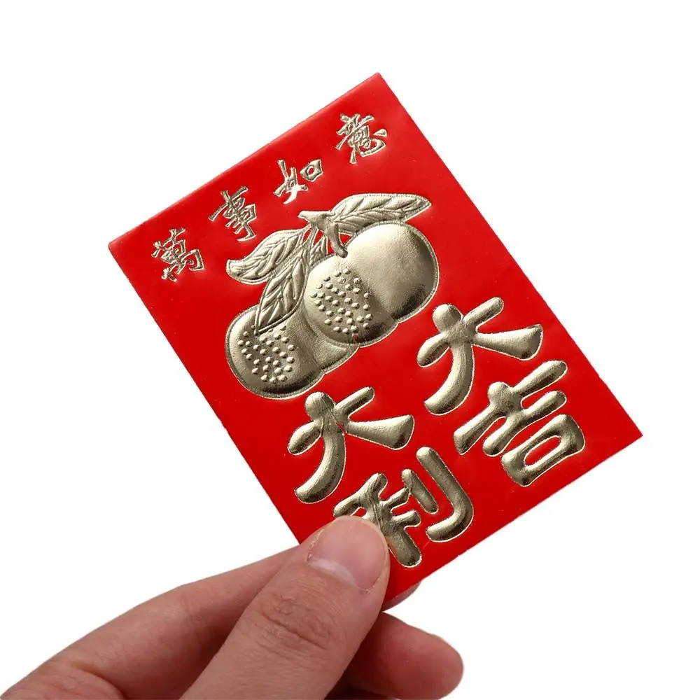 30 pezzi dorati cinesi migliori auguri matrimonio festival di primavera capodanno tasche per soldi mini buste rosse tasche per benedizione