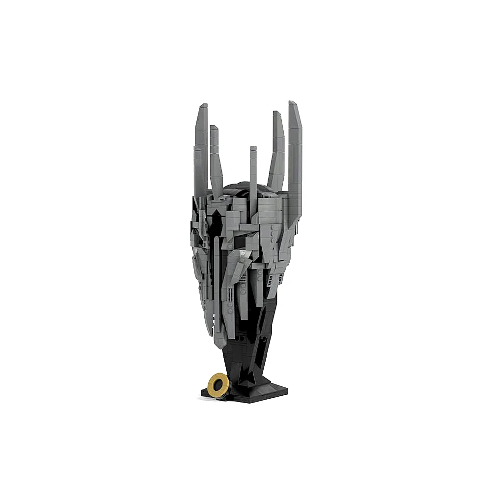 MOC Movie the Rings Sauron the Dark Lords Model klocków budowlanych LOTRS Saurons Helmets Bricks Assemble Collect Toy Children Gift