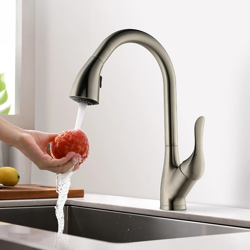 Kitchen, faucet, hot and cold, household, multi-functional, creative, telescopic, sink, vegetable basin, splash-proof