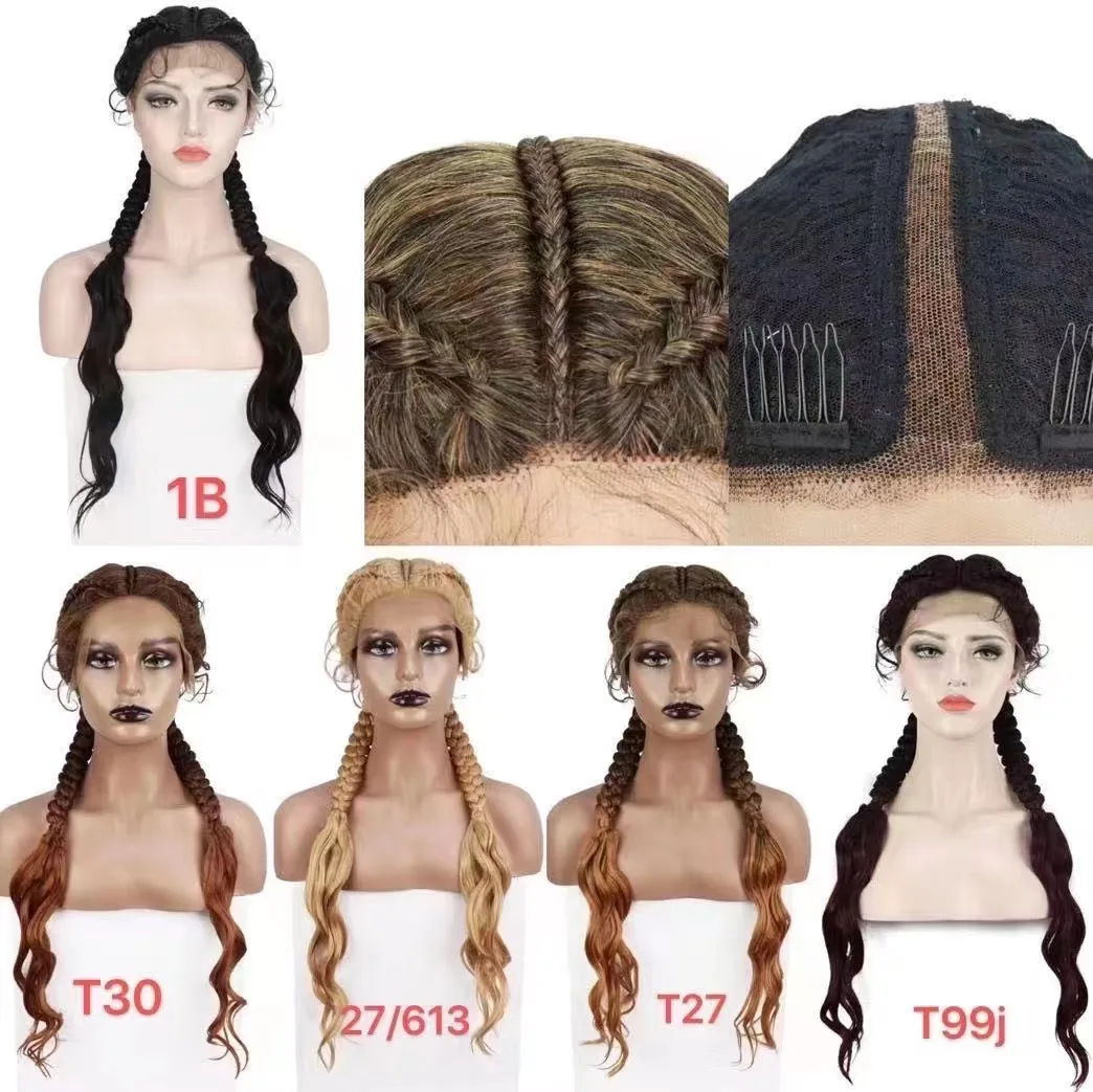 

Synthetic braids wig32 inches black color