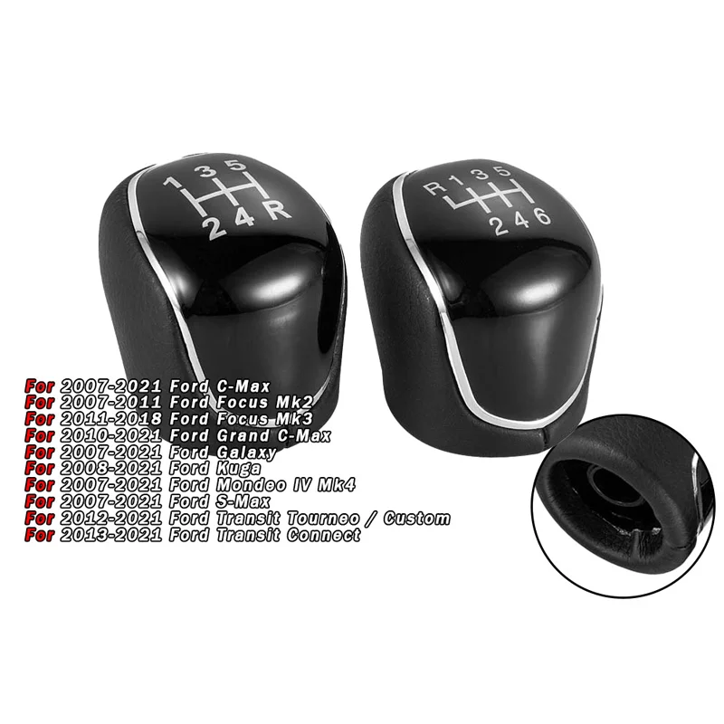 For Ford Focus gear head Mondeo shift lever handball thread short style wear-resistant and anti-fouling