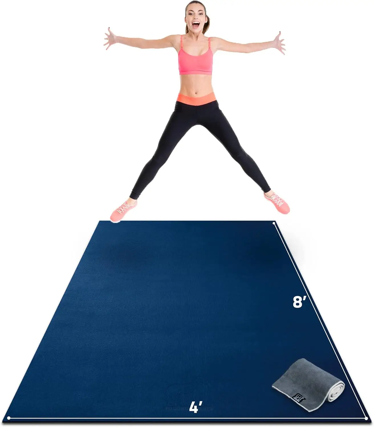 Mats Premium Large Exercise Mat – 8' x 4' x 1/4