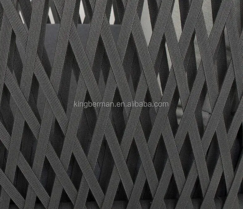 مجموعة حديقة أوروبية كلاسيكية فاخرة، أريكة خارجية أنيقة على شكل حبل، مجموعة أنيقة من أثاث الحدائق للفنادق #5