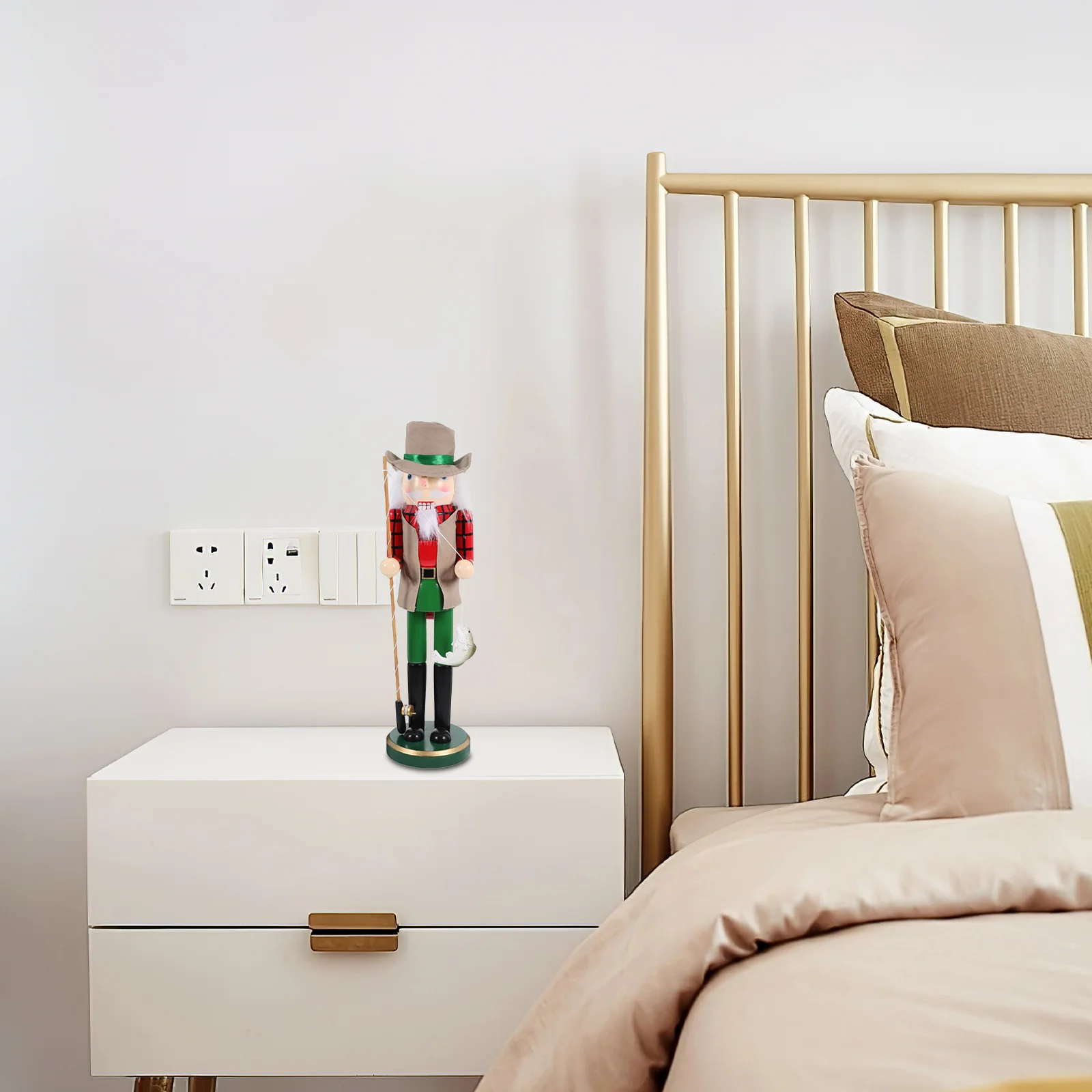 

Nutcracker Christmas Decoration Wooden Bright Color Xmas Nutcracker Ornament Table Home Decoration Wood Xmas Nutcrackers