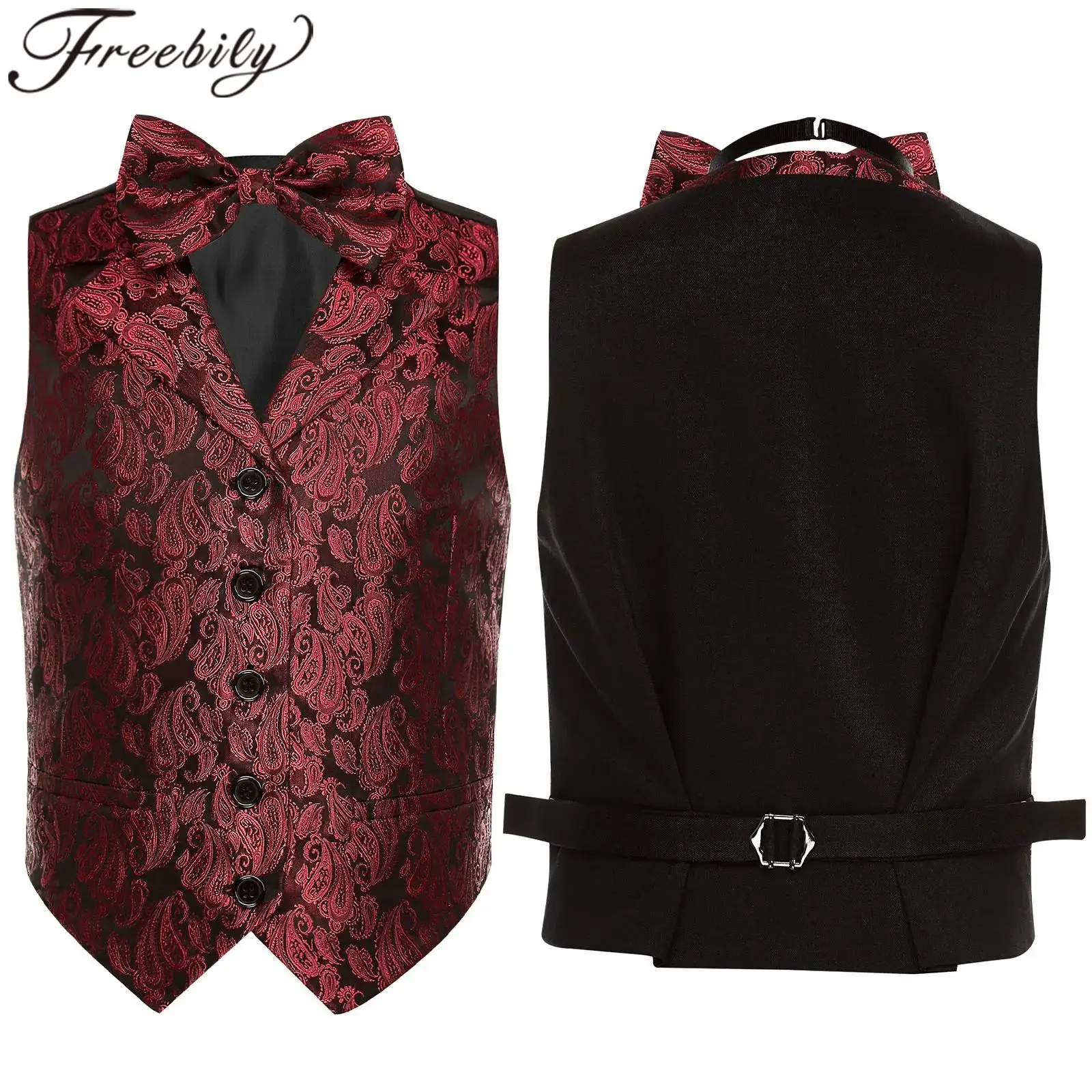 

Детская одежда для джазовых танцев, праздничная одежда для вечеринок, сценический костюм, танцевальный жилет для мальчиков, классический жаккардовый смокинг, жилет