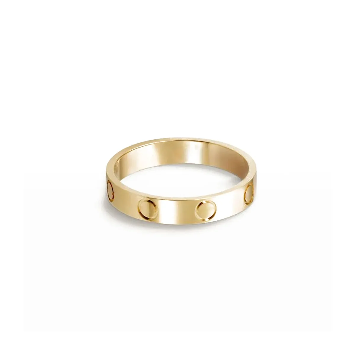 High Quality Luxury 14K Gold Cart Love Ring Screw Engraving - Delicate Engraving Simple And Chic