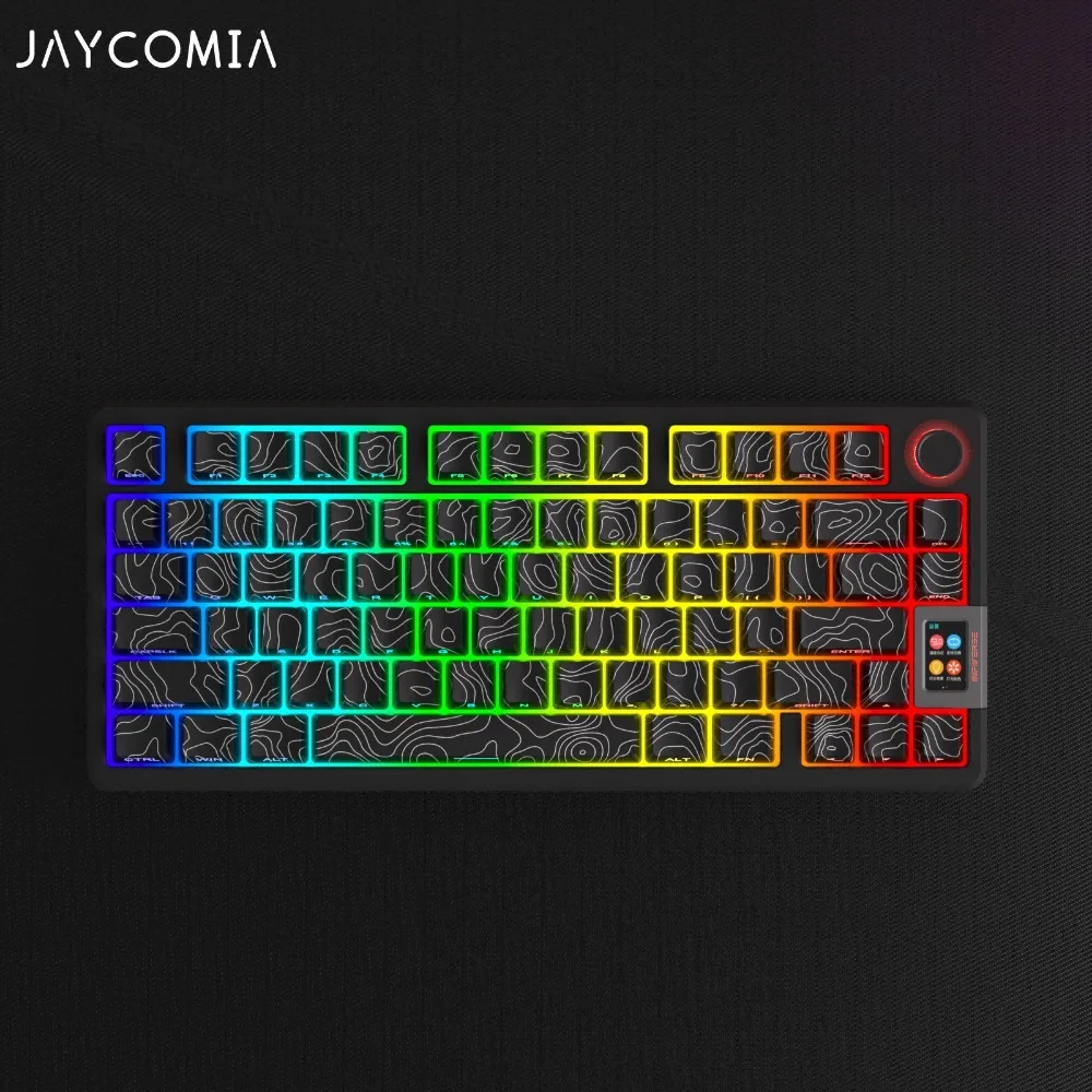 Imagem -03 - Pbt Preto Keycaps Adequado para Gaming Teclado Mecânico Tema Contour Terrain Cherry Keycaps Conjunto Completo