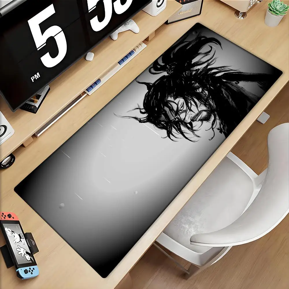 

Samurai MousePad Computer Laptop Wanderer Miyamoto Musashi Desk Pad Xxl Comic Mouse Pad PC Gamer Pad Computer Game Accessories