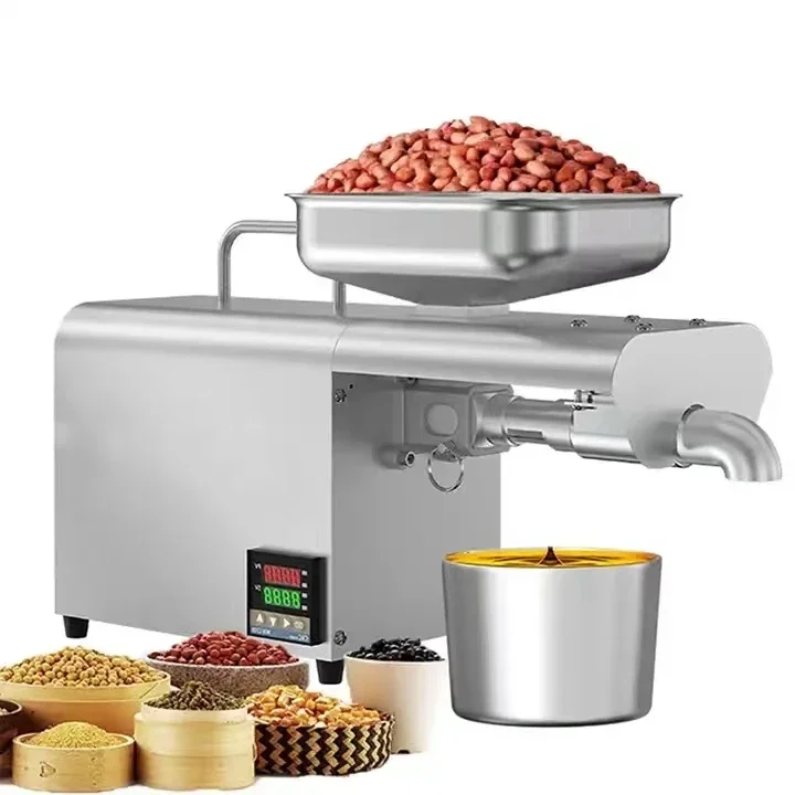 NEW 6yz-180-oil-press-machine Fir Hom Usi Automatic Peanut Cooking Mini Oil Press Machine