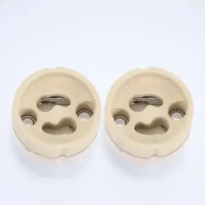 2pcs Lamp Socket Ceramic Light Holder With Bracket For Diy Lighting Projects Bulb Socket Lamp Replacement Parts Ceiling