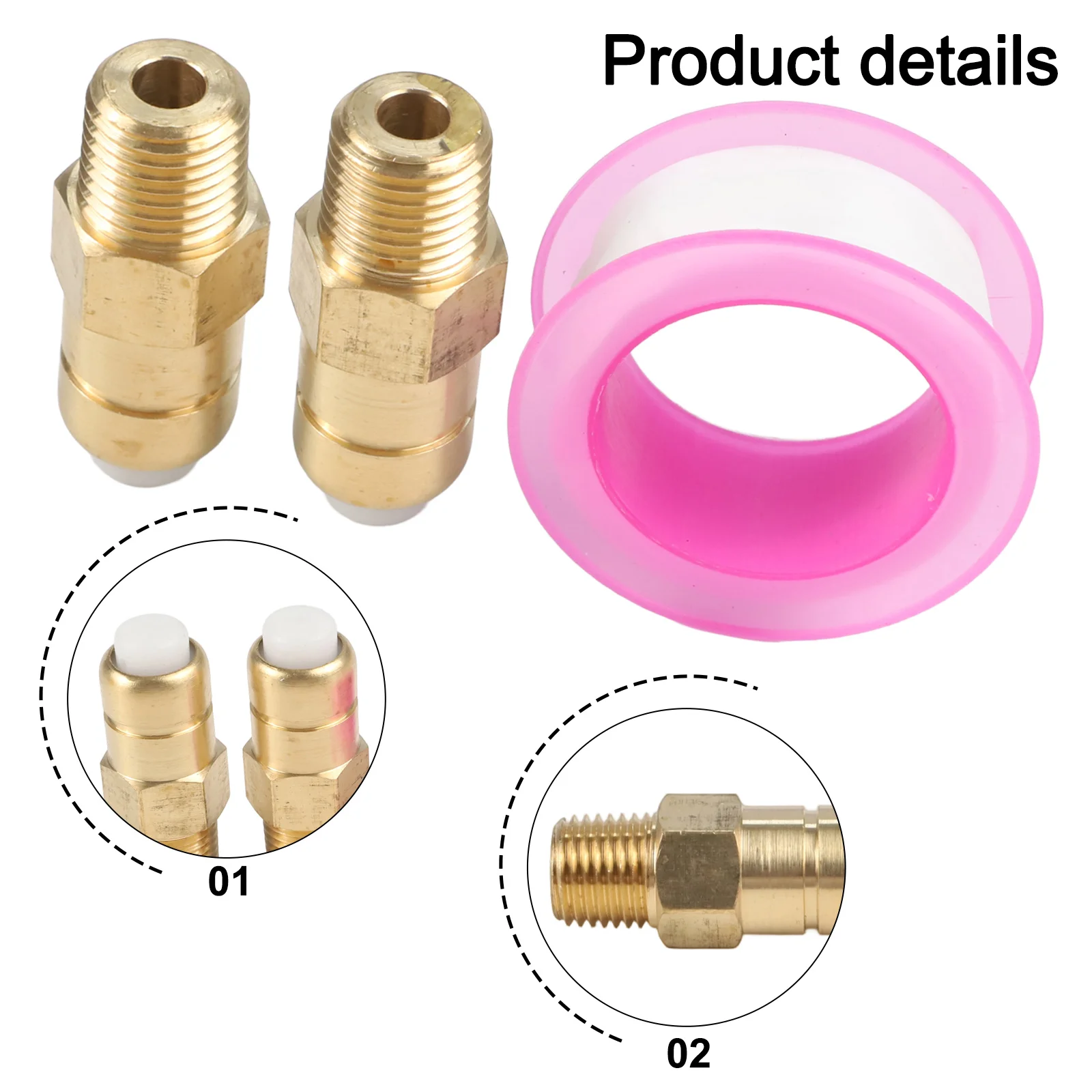 

Регулятор давления Термальный предохранительный клапан Применение для мытья под давлением 4,29*1,27 см Простая установка Термопределительный клапан