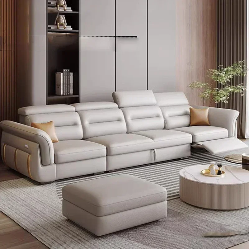 Sofás Modernos Europeos para Sala de Estar, Diseño Eléctrico, Sillones Reclinables, Sofás para Sala de Estar, Sillón Cama, Muebles Únicos