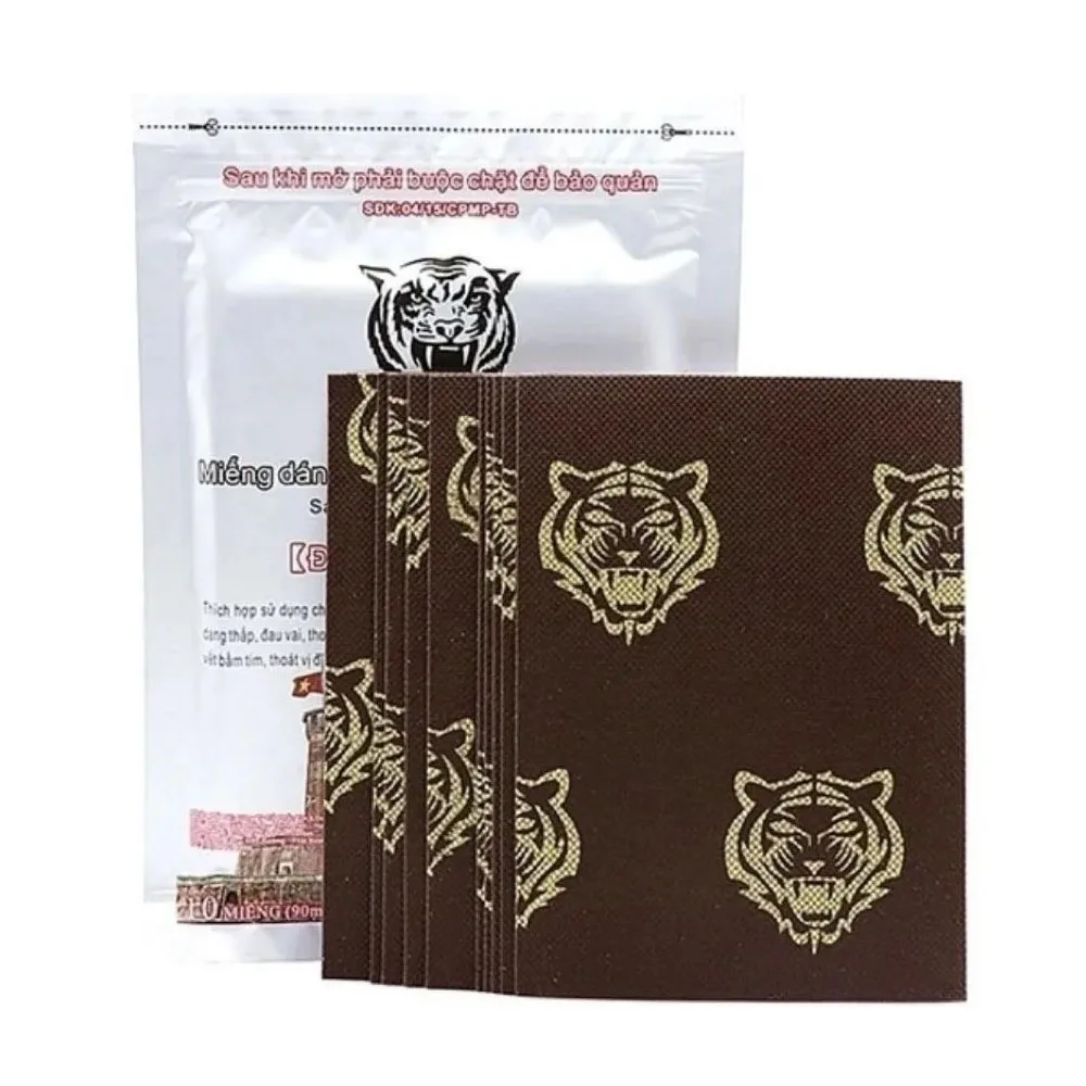 Authentic Vietnam Tiger Head Patch Fast Relief Patch Plaster, Relieve Shoulder Neck Waist Back Rheumatoid Knee Joint Pain Patch