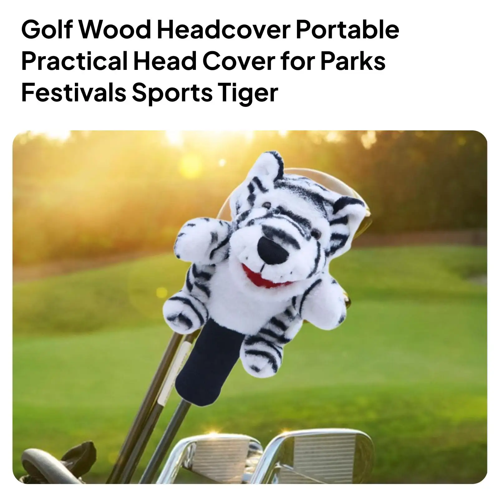 

Golf Wood Headcover Golf Accessory Anti Scratch Protector Cartoon Replacement Golf Club Head Cover for Holidays Golfer Family