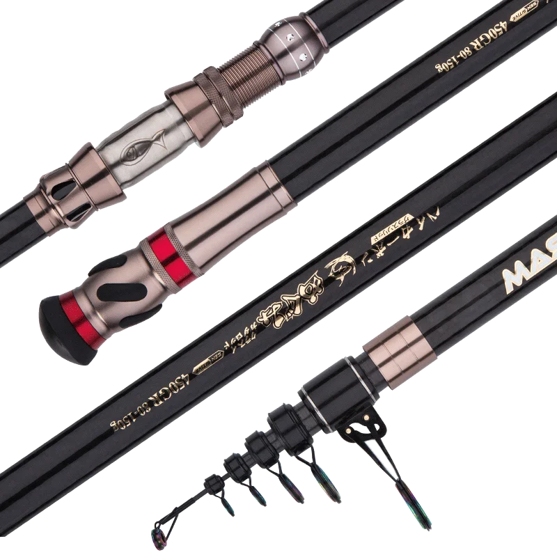 

SEIKO телескопическая спиннинговая удочка для серфинга 2,1–4,5 м, мощность 80–150 г, карбоновая удочка для путешествий, серфинга, берегового литья, бифу, удочка