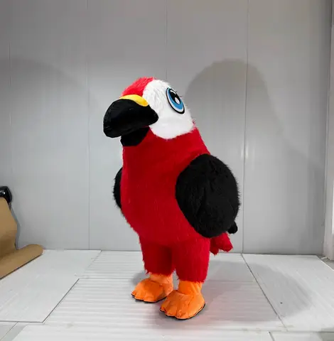 Disfraz inflable de mascota loro, traje de personaje de dibujos animados para adultos, traje atractivo, regalo de cumpleaños, eventos de fiesta sin batería