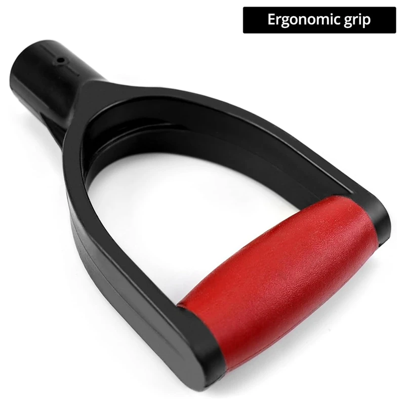 N99R 2 Pack 1-1/4Inch Polypropylene Plastic Spade Handle Shovel D Grip Handle For Digging Raking Tools