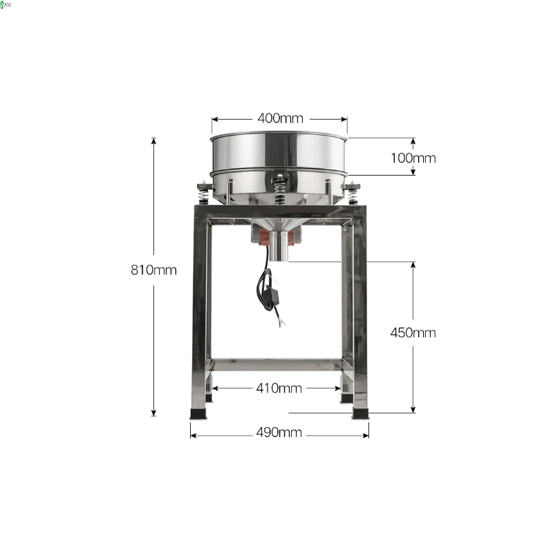 Diameter 40cm electric Vibrating grain flour screening sieving machine vibration screen machine