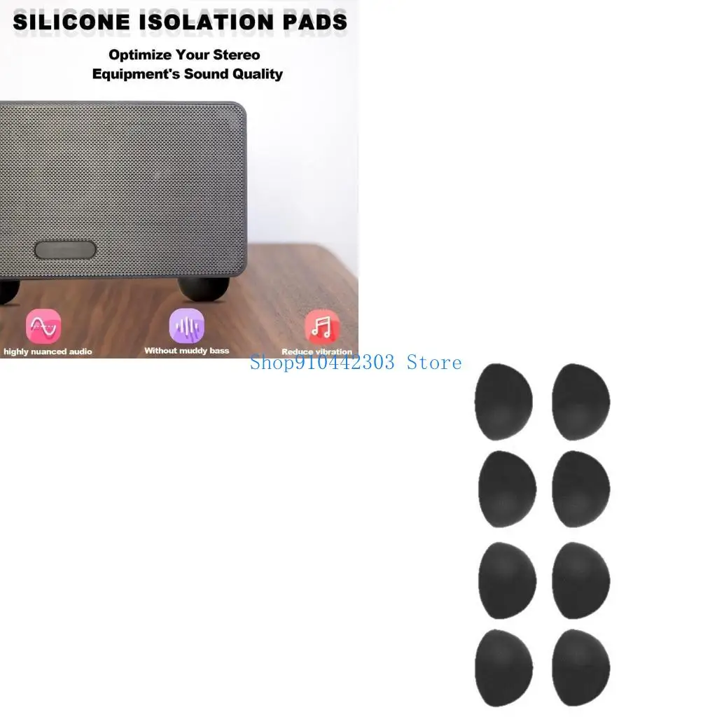 L4MD Equipo silicona Aislamiento Peques choque Explosión amortiguadores Fácil usar para los sistemas cine en casa