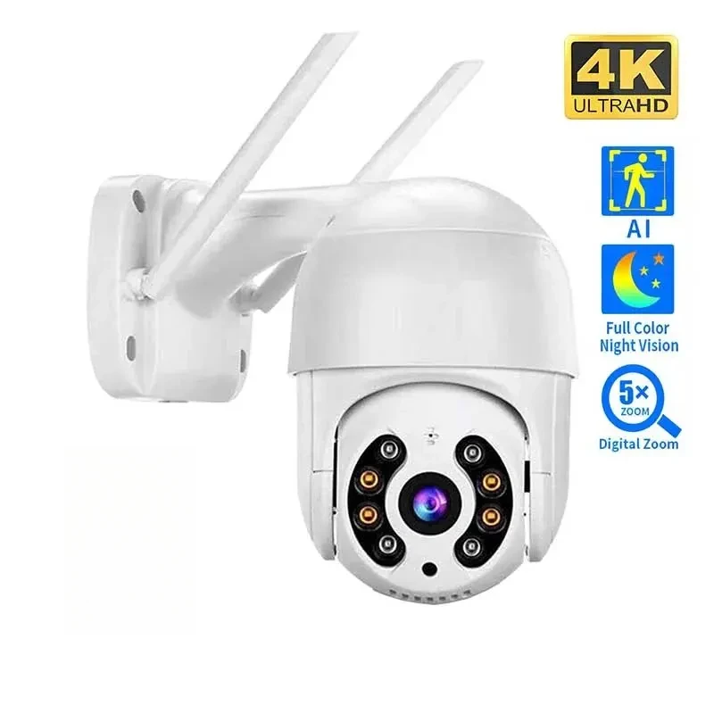 

8MP 4K IP Camera 5MP Speed Dome Auto Tracking PTZ Camera Smart Home Outdoor Wireless WIFI Camera Surveillance Monitor