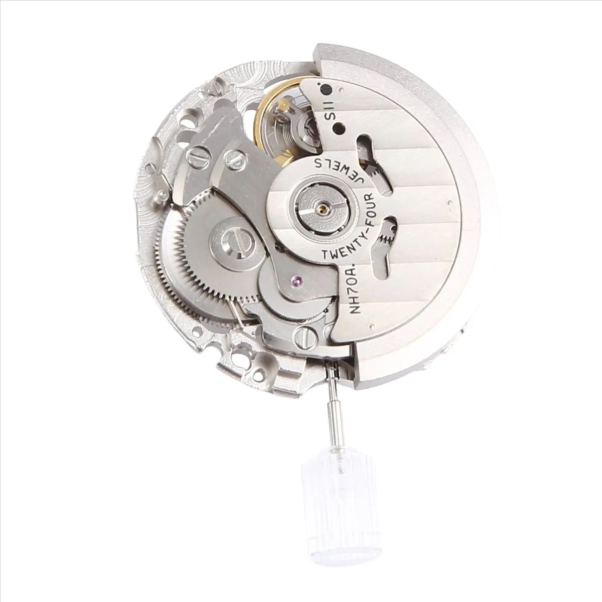ABNQ Japan NH70/NH70A Hollow Automatic Watch Movement 21600 BPH 24 Jewels High Accuracy Fit for Mechanical Watches