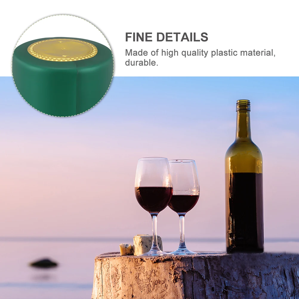 

200pcs Heat Shrink Wine Bottle Caps Nozzle Plastic Fast Sealing For Wine Cellar Tools Bar Accessories Decor
