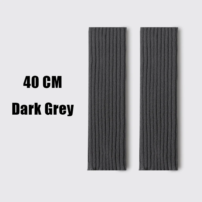 Kave 40CM Knitted Pile Socks  Women Stockings JK Long Socks Thigh High Stockings Black White Knee High Socks Japanese Styles