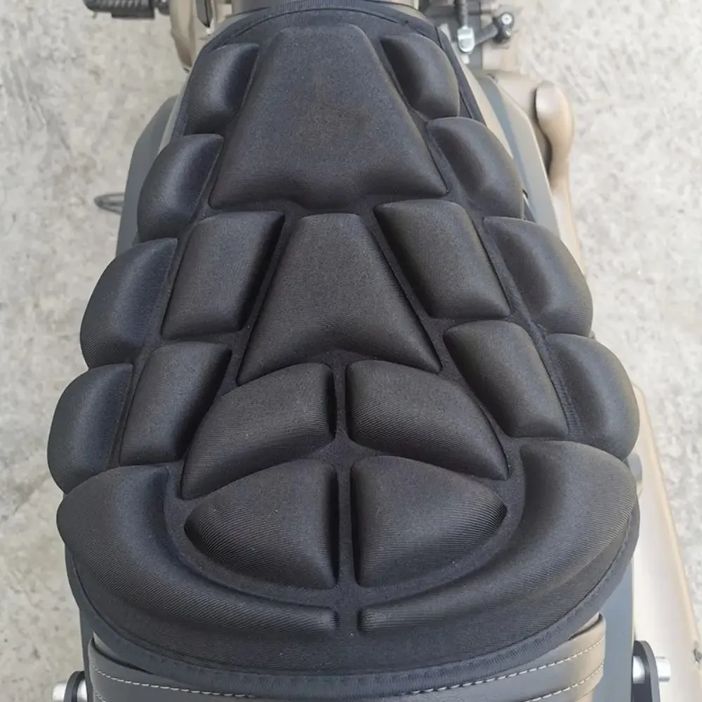 Universal Motorbike Pillow Pad Cover Motorcycle 3D Comfort Seat Cushion Anti Slip Shock Absorption Seat