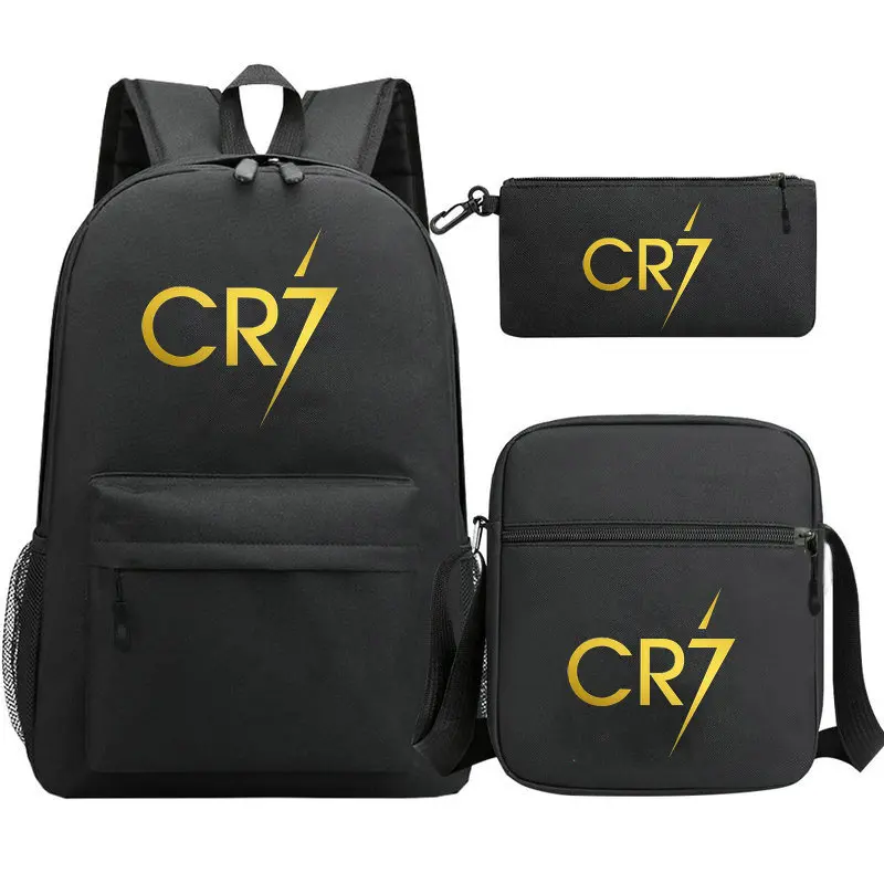 CR7 Backpack Printing School Bags for Teenage Girls Boys College Schoolbag High Student Nylon Laptop Mochilas