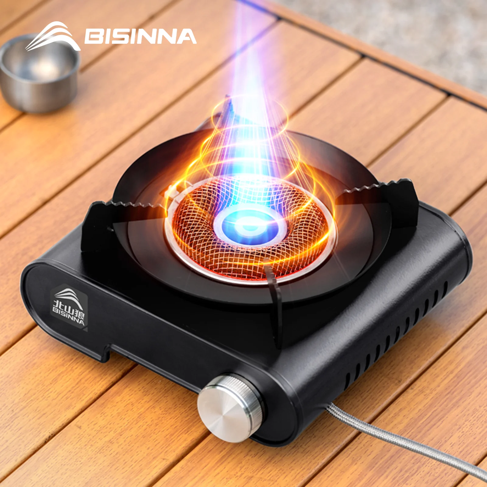 

BISINNA уличная инфракрасная плита 10000 Вт, мощная горелка для приготовления пищи, портативная легкая газовая плита для кемпинга, пикника, пешего туризма