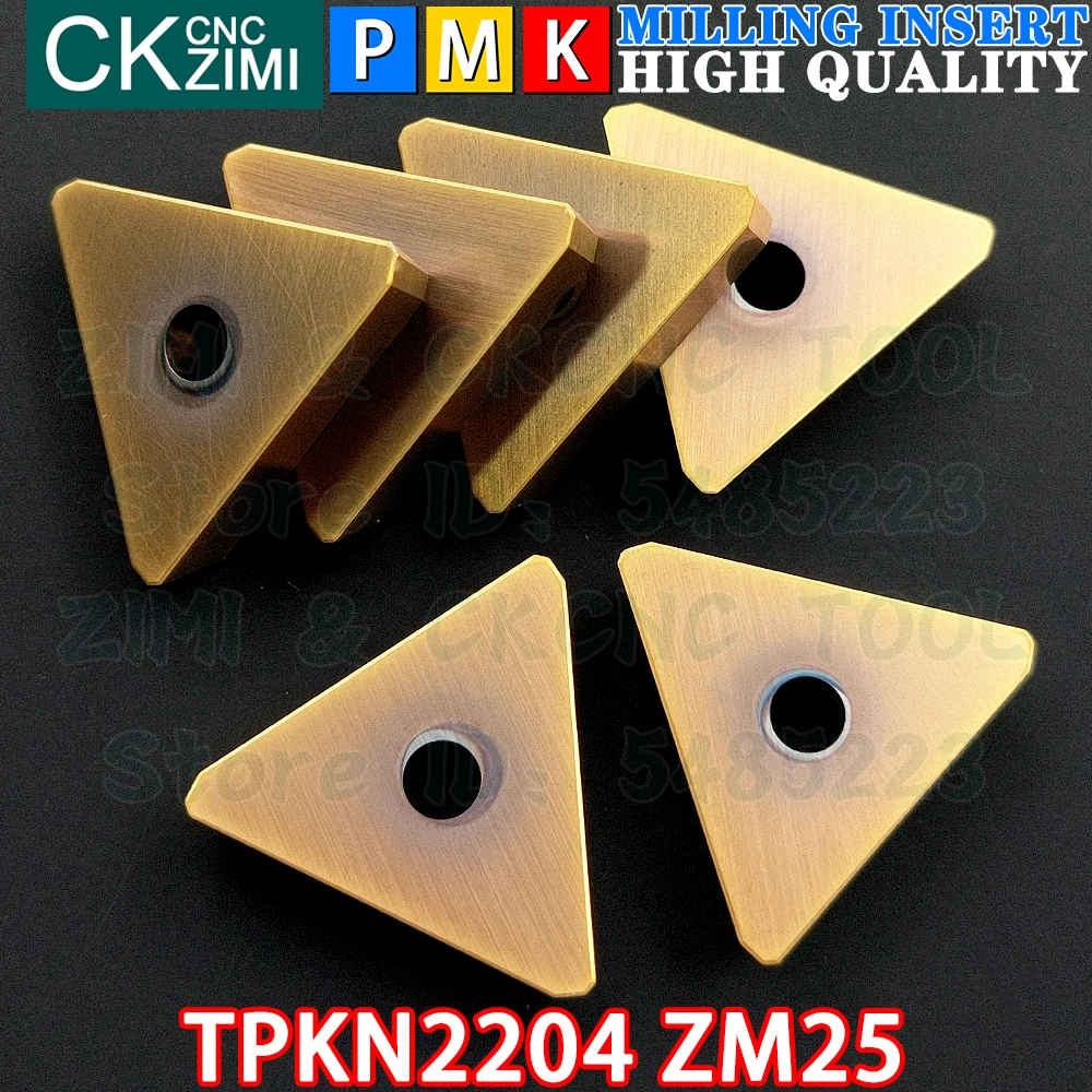 

TPKN2204 ZM25 TPKN 2204 ZM25 carbide inserts milling inserts tools CNC Indexable Milling Tool Cutting Turning cutter lathe Tools