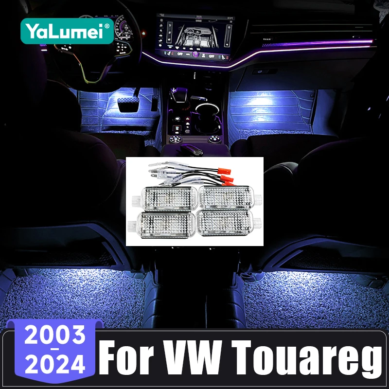 

For Volkswagen VW Touareg 7L 7P MK3 2003-2019 2020 2021 2022 2023 2024 Car Footwell Lamp Interior Atmosphere Light Accessories