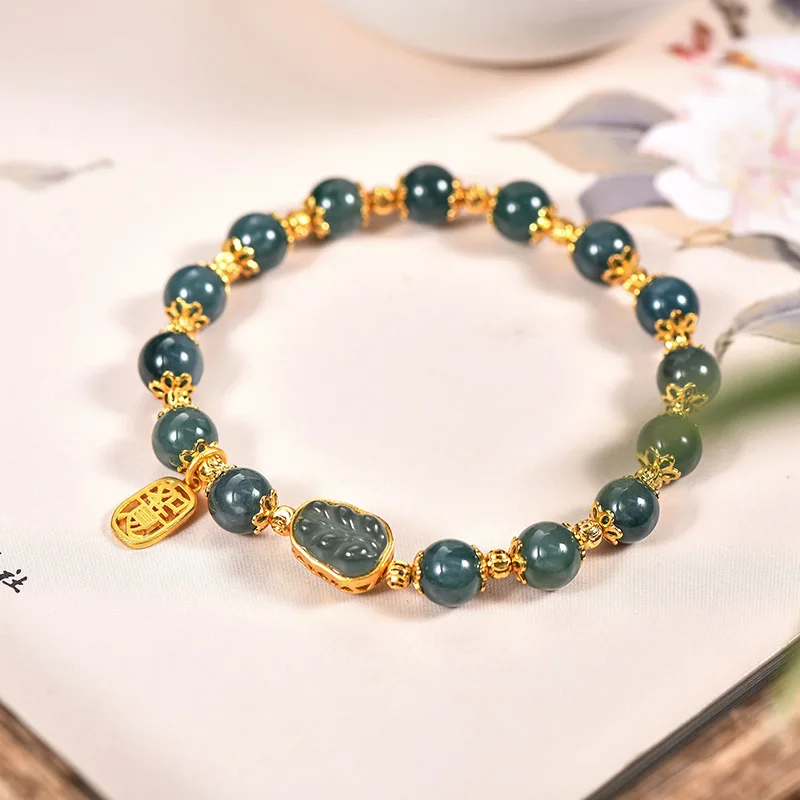 

Chinese Style Natural Jade Jewelry S925 Sterling Silver Ruyi Bracelet Light Luxury Niche High-end Gift National Fashion Jewelry