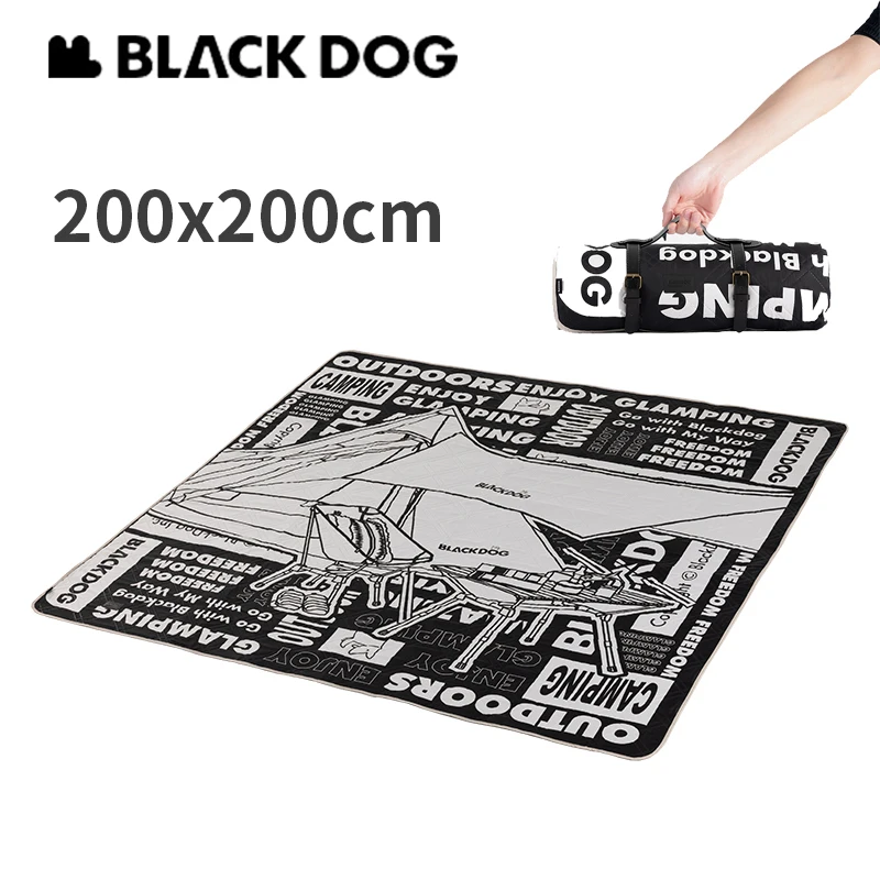 

Naturehike BLACKDOG Ultralight Camping Mat Portable Picnic Pad Bottom PE Aluminum Film Travel Waterproof Mat 200x200cm