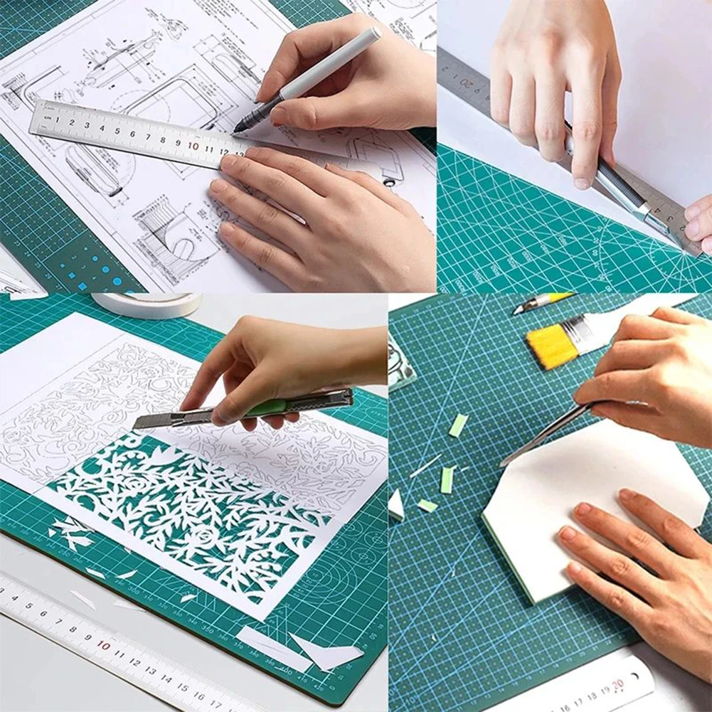 1PCS A2/A3/A4/A5 커팅 매트 문화 및 교육 도구 DIY 수제를위한 양면 커팅 패드 아트 조각 보드